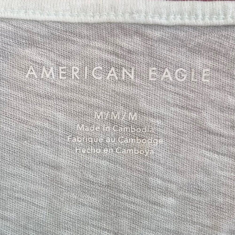 American Eagle Cotton Ruffle Crop Tank Top Medium - Picture 7 of 14